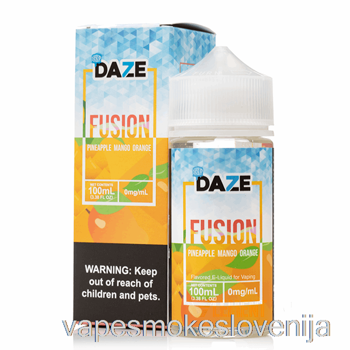 Vape Petrol Ledeni Ananas Mango Pomaranča - 7 Daze Fusion - 100 Ml 6 Mg